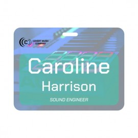 4 x 3 Std Event Badge-Gloss with Logo  4 x 3 Std Event Badge-Gloss with Logo