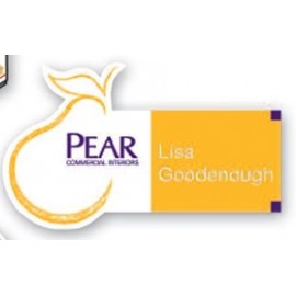 Customized Custom Shaped Badge - Screen Printed (1-5 Square Inch) - No Personalization