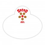 Logo Branded Poly Badge (2.5"X3") Arch Top