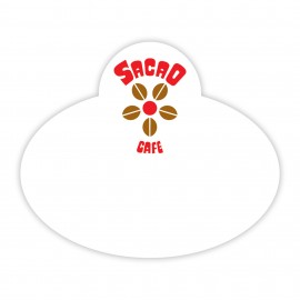 Promotional Poly Badge (2.5"X3") Arch Top  Promotional Poly Badge (2.5"X3") Arch Top