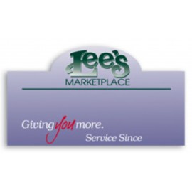 Name Badge (1.75"X3") Rectangle W/Bump with Logo