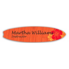 Name Badge W/Personalization (1"X4") Surfboard with Logo