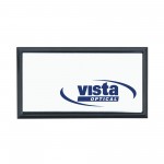 Plastic Framed Badge Square Corners - No Personalization 1.5"X3" (Screened) with Logo