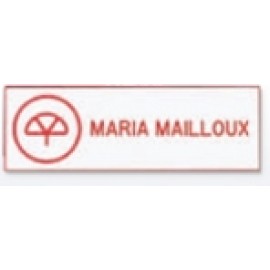 Engraved Name Badge (1"x 3") with Logo