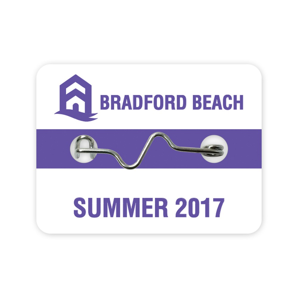 Logo Branded Beach Badges (1"x2") Logo Branded Beach Badges (1"x2")