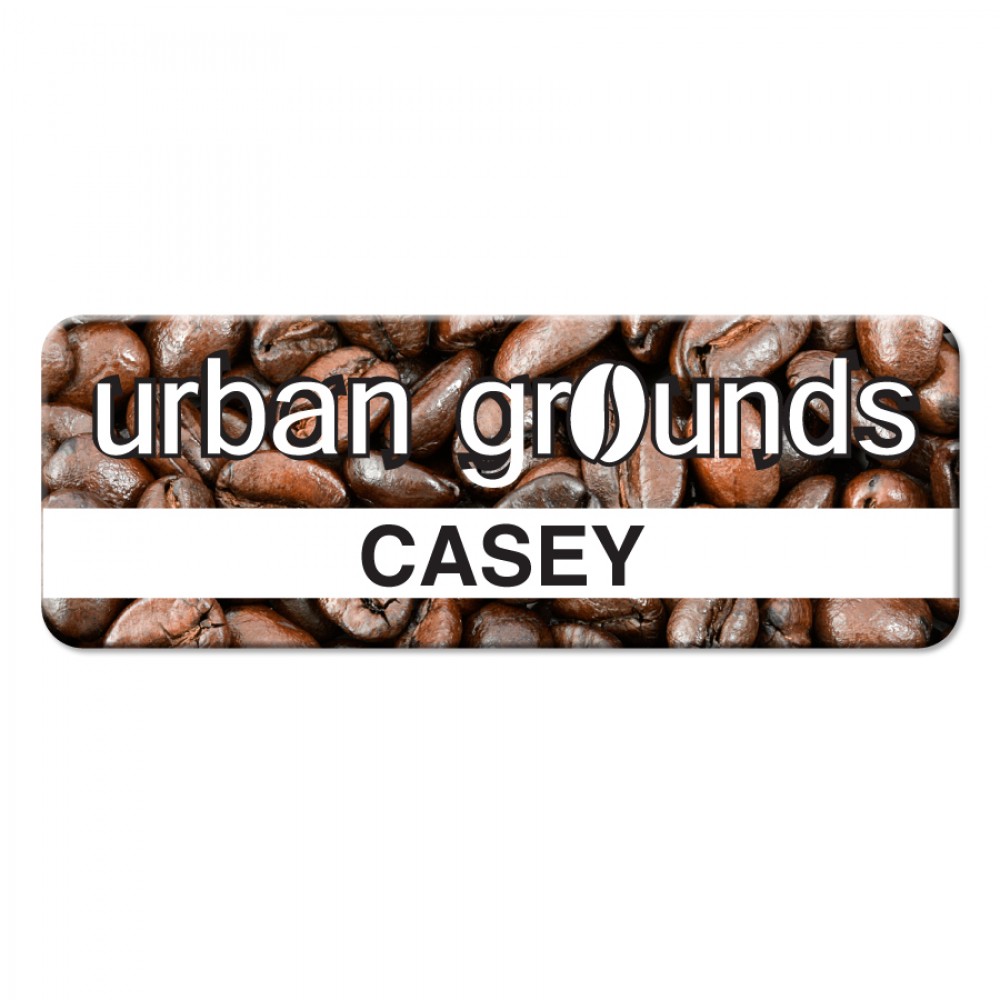 Personalized Full Color Name Badge (2.75" x 1.00") with Logo