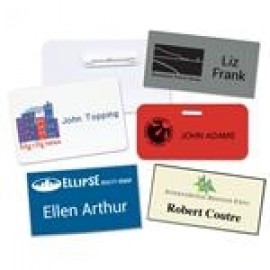 Personalized 1-5.99 Square Inch Full-Color and Engraved Badge