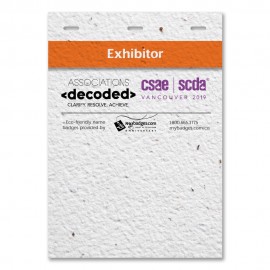 Seed Paper Name Badge with Logo