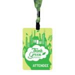 Personalized 3-3/4x5-1/2 Plastic Recyclable Eco Pass