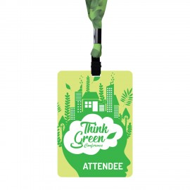 3-3/4x5-1/2 Plastic Recyclable Eco Pass with Logo