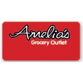 Screen Printed Poly Name Badge (1.5"X3") Rectangle with Logo