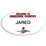 Laminated Personalized Name Badge (1.625"x2.875") Oval with Logo
