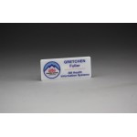 1" x 3" - Acrylic Name Tags or Badges with Logo