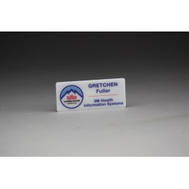 1" x 3" - Acrylic Name Tags or Badges with Logo