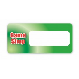 Custom Full Color Laminated Vinyl ID Window Badge (3" x 1.375")  Custom Full Color Laminated Vinyl ID Window Badge (3" x 1.375")