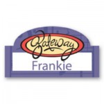 Name Badge W/Personalization (1.625X3") Rectangle With Oval Bump with Logo