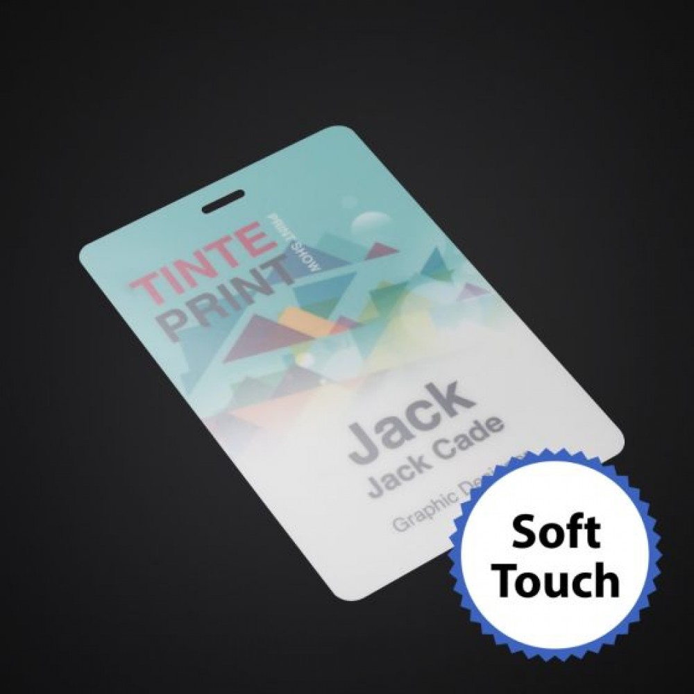 Logo Branded 2-1/8 x 3-3/8 Std Event Badge-Soft Touch Logo Branded 2-1/8 x 3-3/8 Std Event Badge-Soft Touch