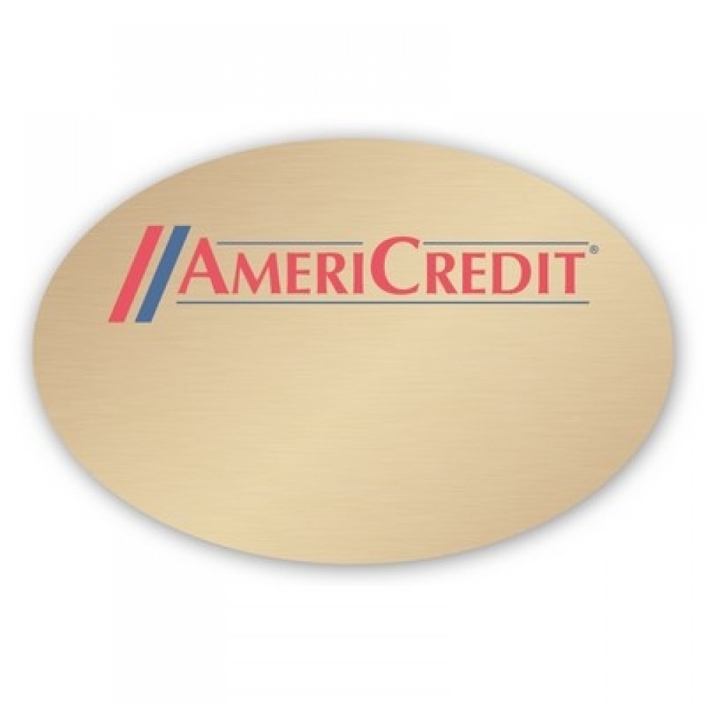 Promotional Laminated Name Badge (2"x3") Oval - No Personalization Promotional Laminated Name Badge (2"x3") Oval - No Personalization
