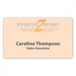 Name Badge w/Personalization (2.675"x4.5") Rectangle with Logo