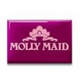 1" x 1 1/2" Rectangle Full Color Button with Logo