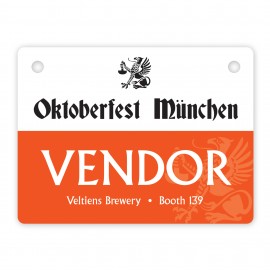 Laminated Paper Event Badge (3x4") with Logo