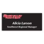 Name Badge W/Personalization (1.75"X4") Rectangle with Logo