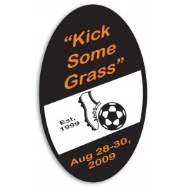 Poly Badge (3"x5") Oval with Logo  Poly Badge (3"x5") Oval with Logo