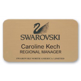 Logo Branded Brass Badge Screened Logo & Engraved (6-10 Square Inches)  Logo Branded Brass Badge Screened Logo & Engraved (6-10 Square Inches)
