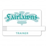 One Color Ful-Vu Vinyl Window Badge (3" x 2") with Logo