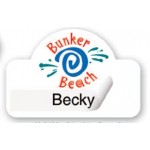 Poly Badge (2"x3") Rectangle with Bump with Logo