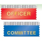 Horizontal Stock Title Ribbon with two-sided tape (1 5/8" x 4") with Logo