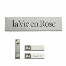 Custom Shaped Nametag (Domestic) with Logo