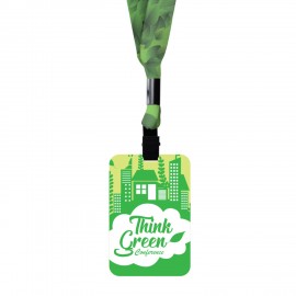Personalized 2-1/8x3-3/8 Plastic Recyclable Eco Pass  Personalized 2-1/8x3-3/8 Plastic Recyclable Eco Pass