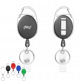 Retractable Badge Reels with PVC Clip with Logo  Retractable Badge Reels with PVC Clip with Logo