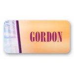 Name Badge W/Personalization (1"X2") Rectangle with Logo