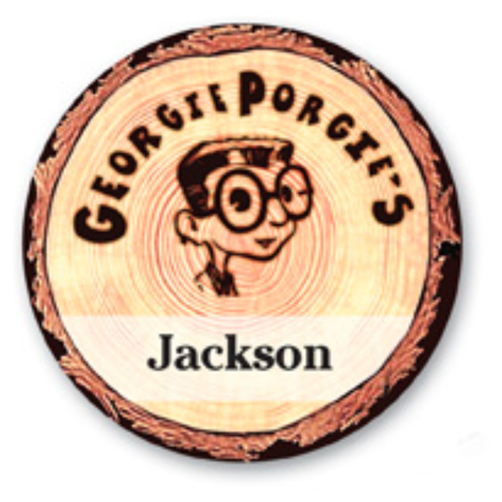 Name Badge w/Personalization (3.5"x3.5") Round with Logo