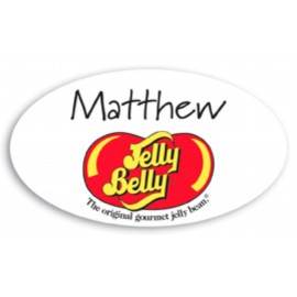Personalized Laminated Personalized Name Badge (2x3.5") Oval