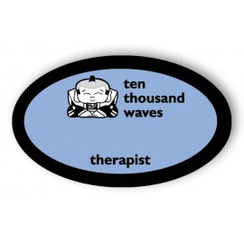 Custom Poly Badge (1.375"x2.625" ) Oval  Custom Poly Badge (1.375"x2.625" ) Oval