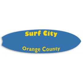 Poly Badge (1.625"x5.5") Surfboard with Logo  Poly Badge (1.625"x5.5") Surfboard with Logo