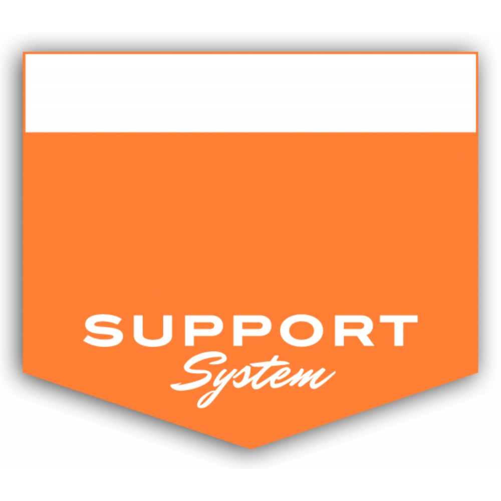 USA Made Pointed Bottom Paper Badge Ribbon Full-Color (1.75"x2") with Logo USA Made Pointed Bottom Paper Badge Ribbon Full-Color (1.75"x2") with Logo