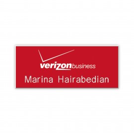 Deluxe Name Badge Custom Screened & Engraved (1-5 Square Inches) with Logo