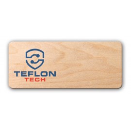 Wood Badge Full Color Sublimated Imprint (1-5 Sq. Inches) with Logo