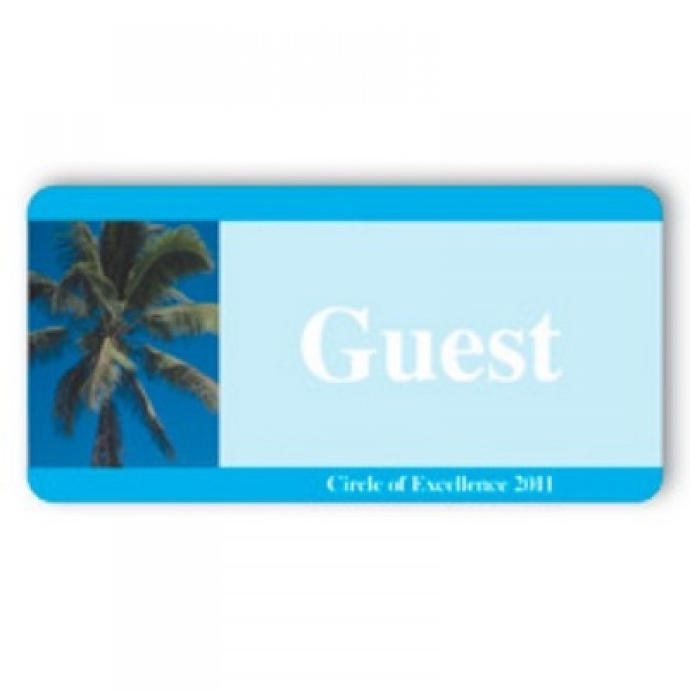 Customized Laminated Name Badge (1.5"x3") Rectangle