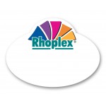 Laminated Name Badge Full Color (2.125"X2.875") Oval W/Oval Bump with Logo