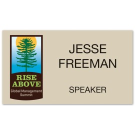 Personalized Deluxe Name Badge Custom UV Inkjet & Engraved (6-10 Square Inches)  Personalized Deluxe Name Badge Custom UV Inkjet & Engraved (6-10 Square Inches)