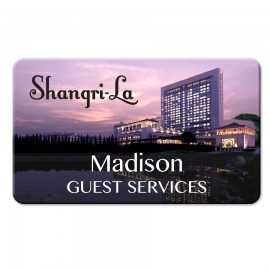 Personalized Full Color Name Badge (2.75" x 1.625") with Logo