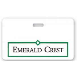 Poly Badge (2"X3.5") Rectangle with Logo  Poly Badge (2"X3.5") Rectangle with Logo