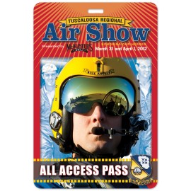 Promotional USA Made Laminated Paper Event Badge  20mil Budget-Friendly (4"x6") Rectangle