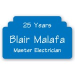 Deluxe Plastic Name Badge (6-10 Sq In) with Logo