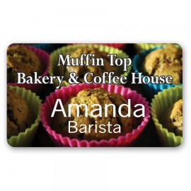 Full Color Vinyl I.D. Badge (2.75" x 1.625") with Logo  Full Color Vinyl I.D. Badge (2.75" x 1.625") with Logo